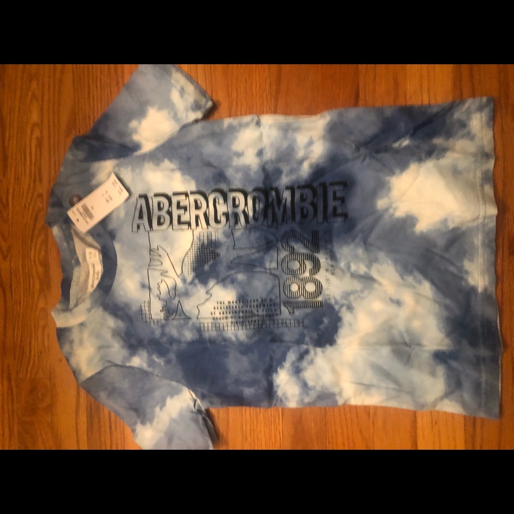 Boys blue and white tie-dye Abercrombie and Fitch- brand new